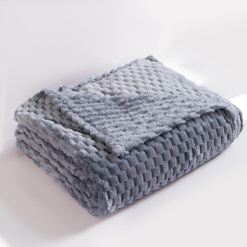 Golden Velvet Flannel Blanket - Suitable for Office, Sofa, Baby, and Gifts