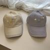 Small Fresh Flower Plaid Wide Brim Cap Summer Women's Versatile Sunshade Show Face Small Baseball Hat Tide