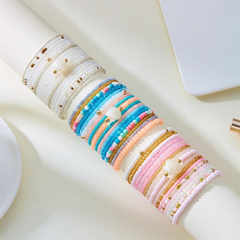 Stackable  Bead Bracelet Braided Designs Fashion Elegant Charm Jewelry Statement Pieces Jewelry Accessories