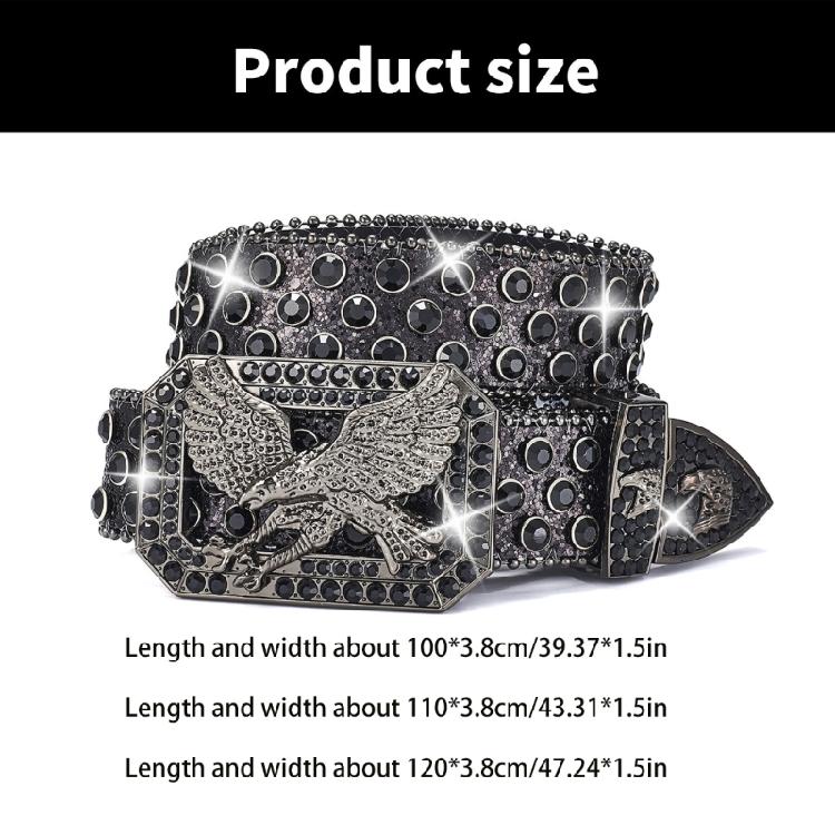 Grunge Studded Waist Chain Stunning Rhinestones Waist Ceinture Unisex Belt