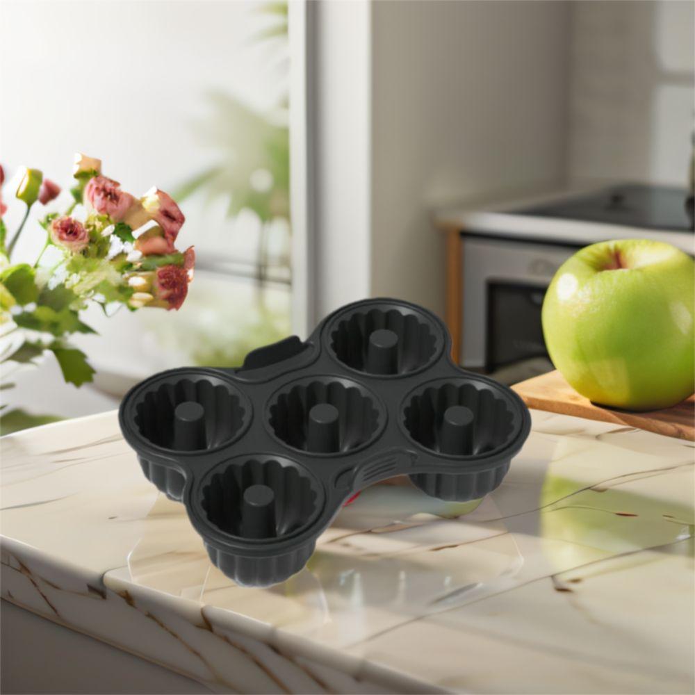 5 Hole Air Fryer Donut  Baking Pan No Stick Donut Making Tray Baling Tool Donut Mold  Home