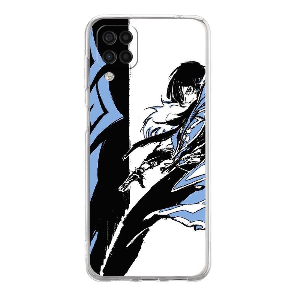 Genshin Impact Black and White Phone Case For Samsung A51 A71 A21S A12 A11 A31 A41 A01 A03S A13 A33 A73 A53 A52 A32 5G A23 Cover