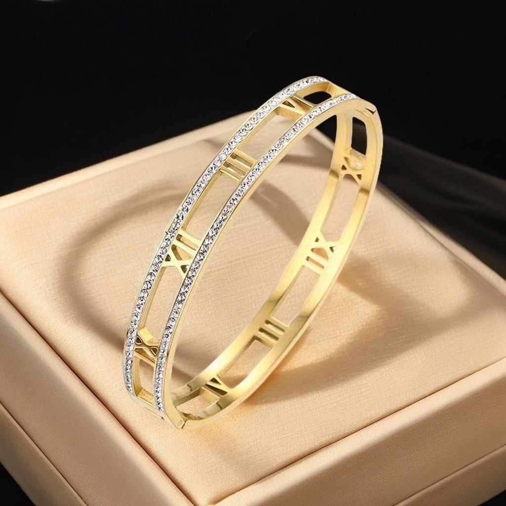 Bracelet Girls Niche Titanium Steel Jewelry Premium Sense Ins Wind Nail Opening Jewelry