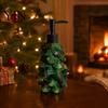 Lotion Pump Bottle Resin Christmas Tree Soap Dispenser, Refillable Liquid Hand Shampoo Empty Container, for Bathroom Kitchen Countertop Container