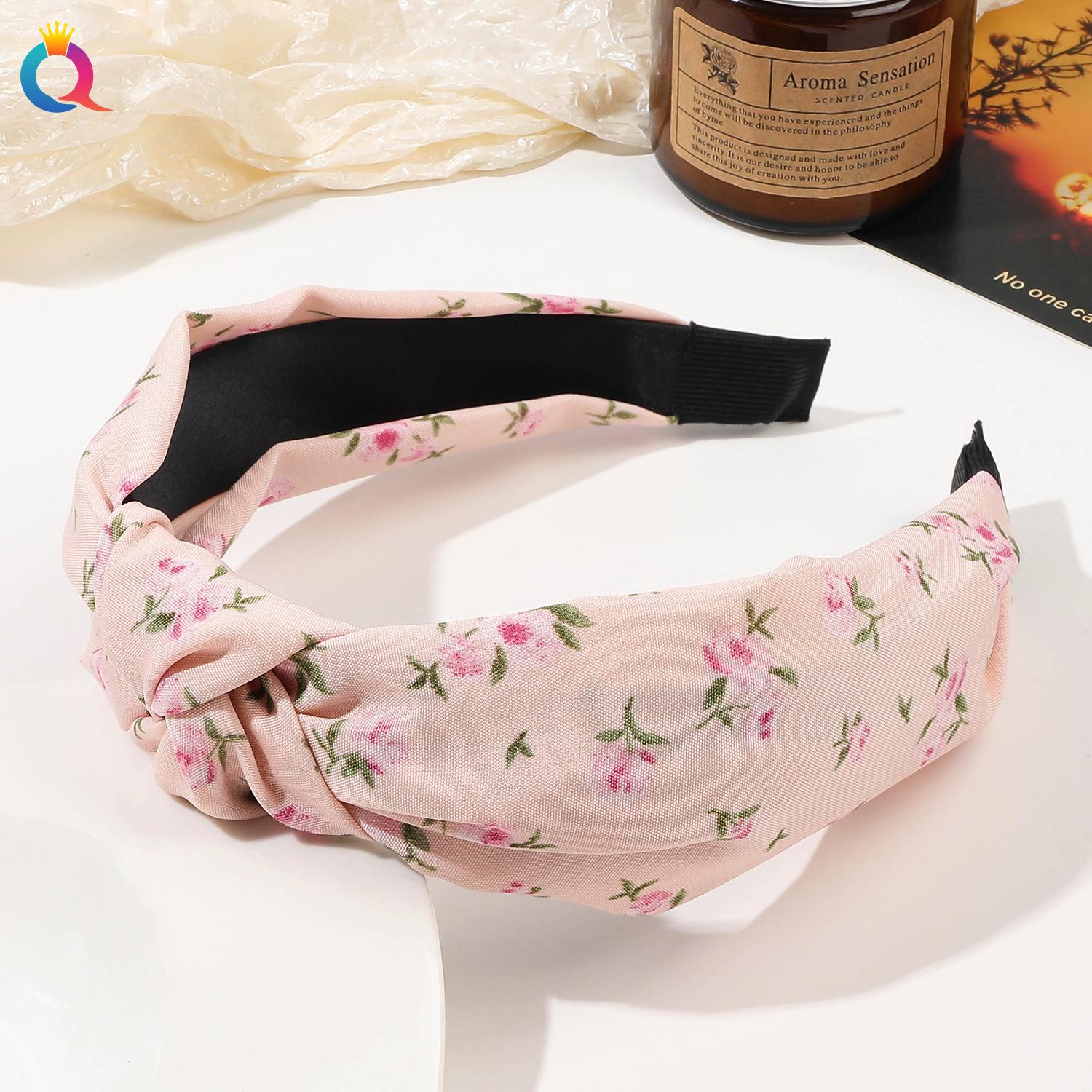 

Женская винтажная повязка для волос, женская эластичная повязка для волос с узлом, широкая повязка на голову с витой тканью, тюрбан, вязаные повязки на голову