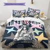 Famous Singer  Pattern Bedding Quilt Set Quilt Cover Pillowcase Home Decoration Birthday Gift (1 * Duvet Cover + 2 * Pillowcase, Without Core)