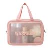 Large Capacity Wet/Dry Cosmetic Bag for Women - Portable Travel Toiletries Organizer 2023