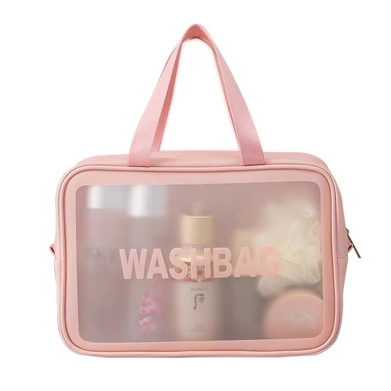 Large Capacity Wet/Dry Cosmetic Bag for Women - Portable Travel Toiletries Organizer 2023