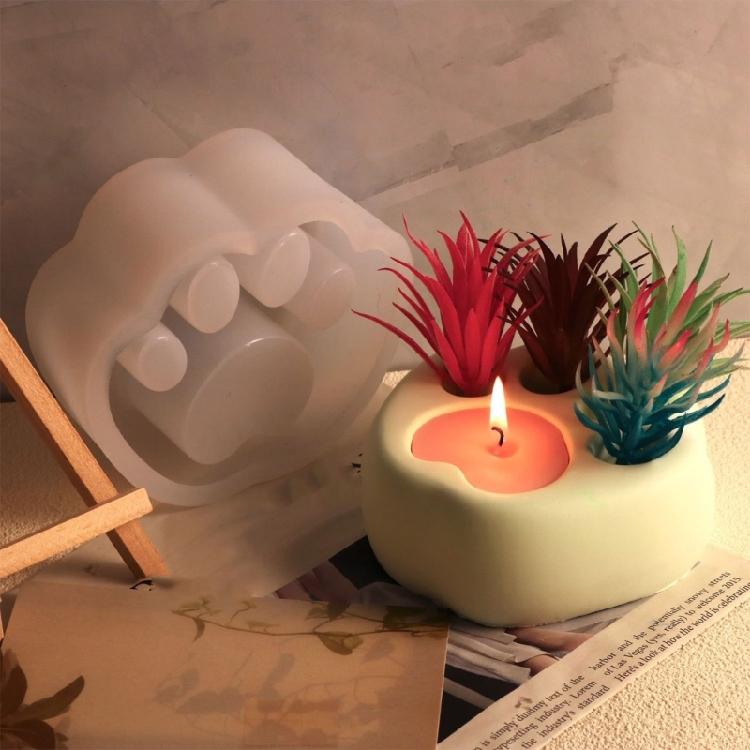 Handmade Succulent Planter Mold Cat Claw Molds Silicone Mould for Plant Lovers