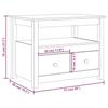 VidaXL Coffee Table Black 71x49x55 Cm Solid Pine Wood 820940