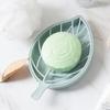 1 Pcs Leaf Shape Soap Box Drain Soap Holder Box Bathroom Shower Soap Holder Soap Tray Bathroom Supplies