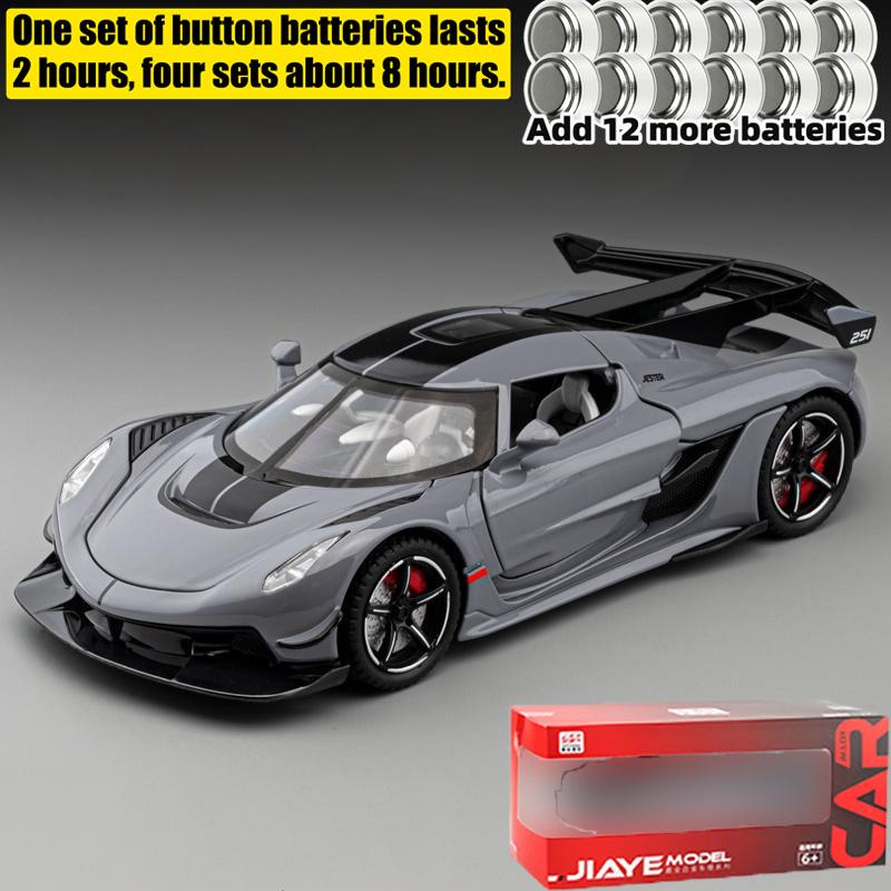 1:22 Jesko Supercar Alloy Diecast Model Car Outdoor Display Products With High Simulation Collection Hobbies For Boyfriend Boys