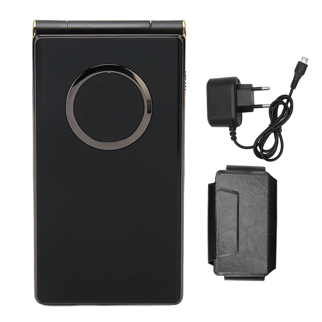 2G Klapptelefon med store knapper Dobbelt SIM-kort 5900mAh Ulåst klapptelefon for seniorer100-