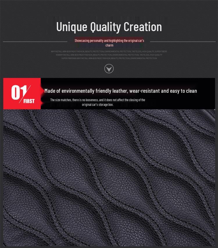 Universal Memory Foam Car Armrest Pad - Protective Central Console Cover