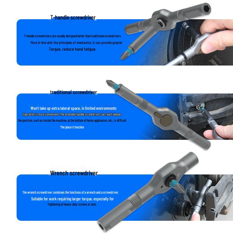 24-in-1 Multifunctional Ratchet Screwdriver Set: Strong Magnetic Phillips & Flat Head Bits for Household Use