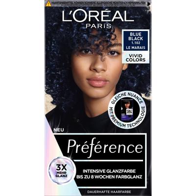 L’Oreal Preference Hair Dye Blue Black 1.102