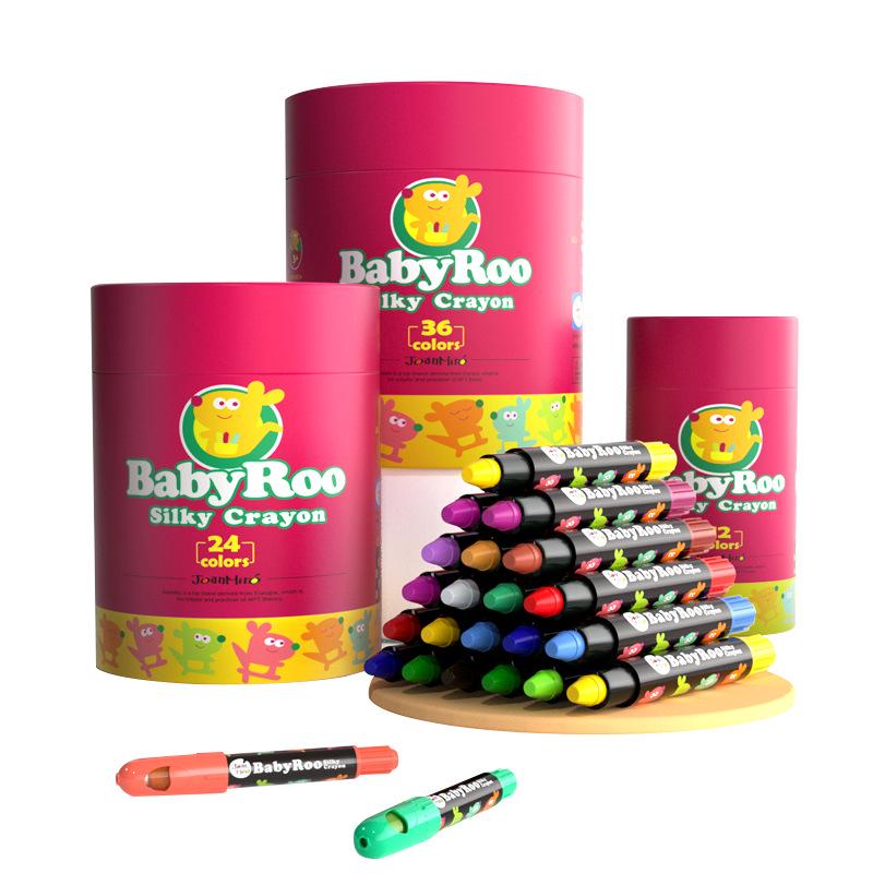 Milo Crayon Washable Rotating Oil Pastels Wax Sticks for Kids
