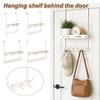 No Drill Over The Door Hook Rack Aluminum Door Organizer Hanging Hook Rack  Bedroom Organization