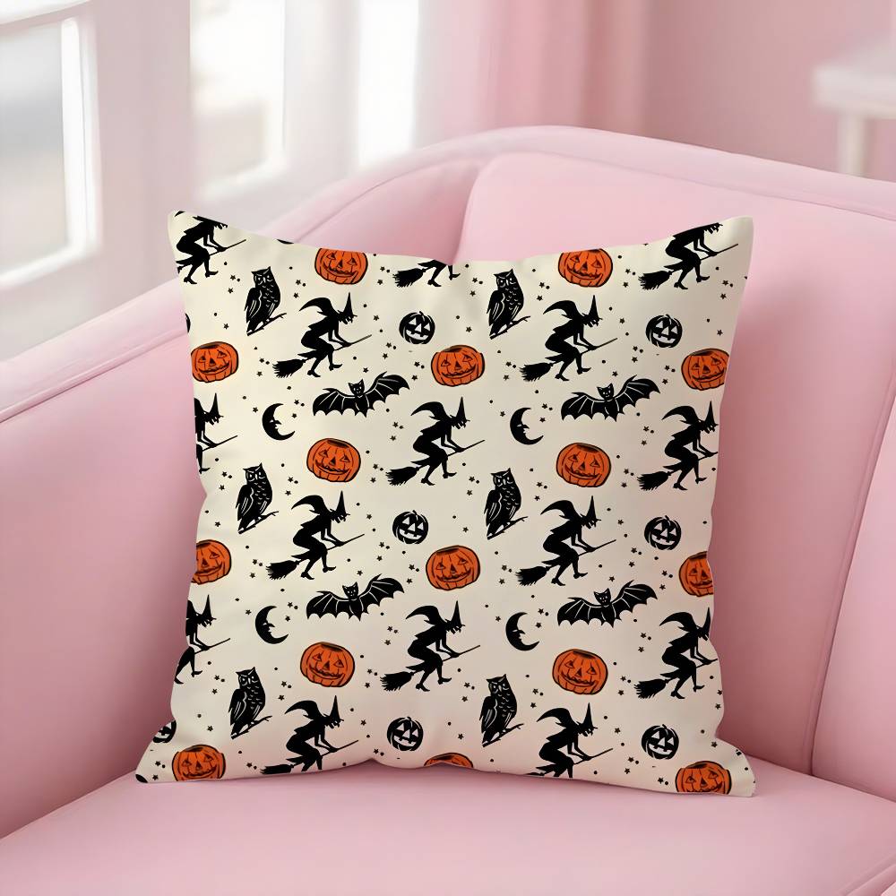 

Забавная наволочка на подушку с привидением на Хэллоуин, короткий плюш, двусторонняя печать, квадратные наволочки для диванных подушек, домашний декор 12x12Inch