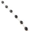 Black Tourmaline Gemstone 925 Sterling Silver Jewelry Handcrafted Bracelet 8.5" RB-3-17