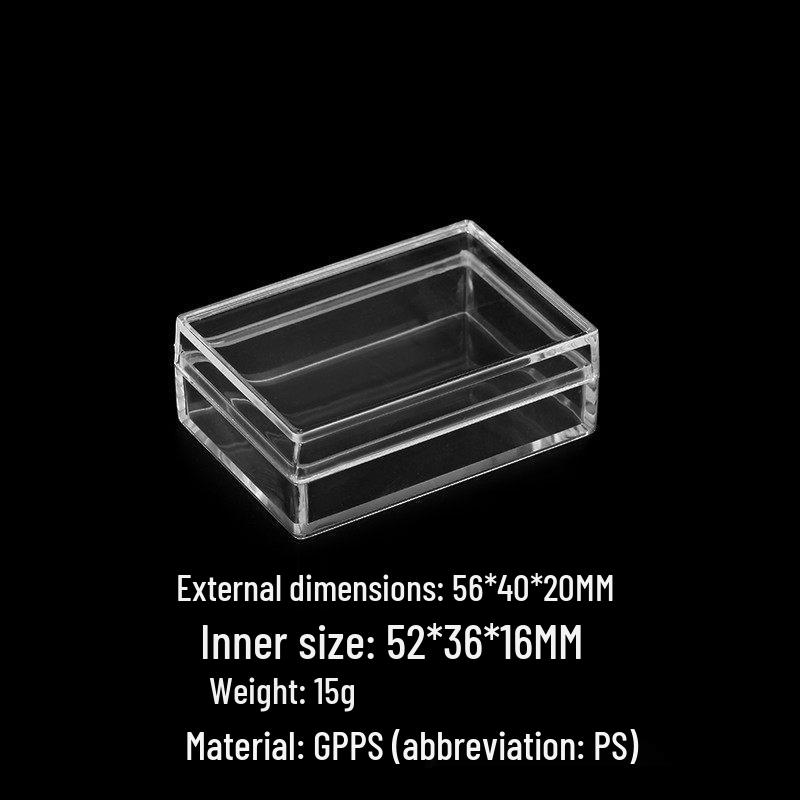 Clear Rectangular Plastic Storage and Display Box