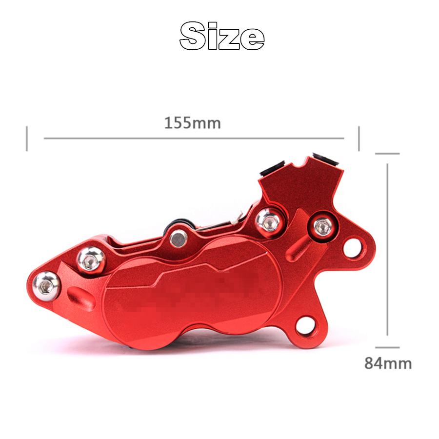 Universalūs dešiniai CNC aliuminio motociklo 42 mm stabdžių suportai su 4 stūmokliais 32*27 mm Gtr Bws125 Kawasaki Moto Racing purviniam motociklui, skuteris