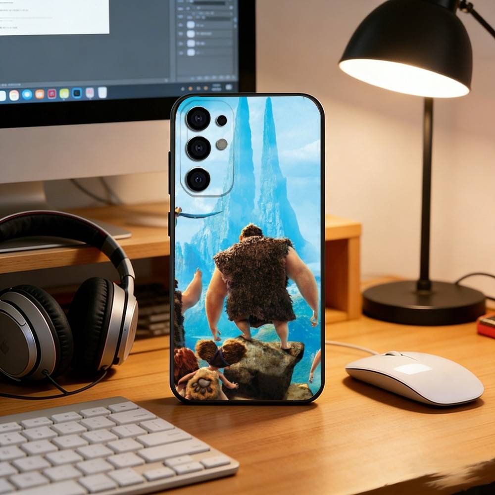 L-Lovely crazy cartoon cavemen Phone Case For Samsung S25,S24,S21,S22,S23,S30,Ultra,S20,Plus,Fe,Soft Silicone Black Cover