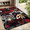Avril Lavigne Music Collage Carpet Rug Soft Washable Anti Slip Home Living Room Sofa Mats Personalized Christmas Rug