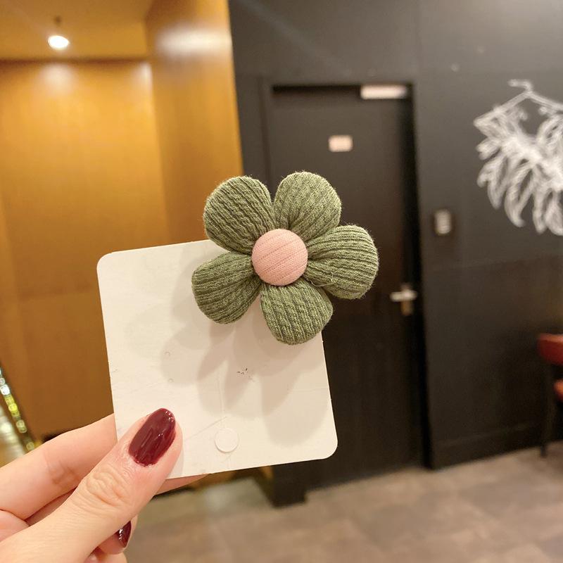 Fabric Flower Hair Clip Japanese Korean Sweet Internet Famous Headwear Children's Temperament Top Duckbill