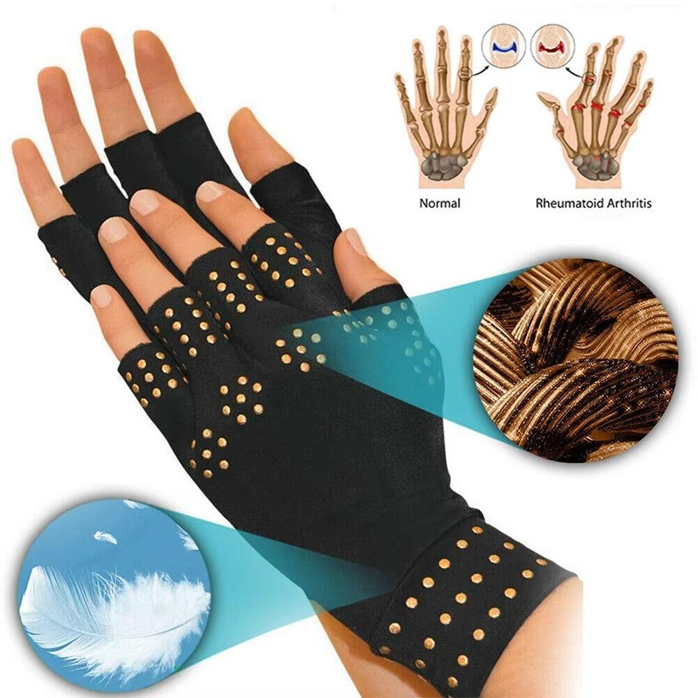 Arthritis Joint Magnetic Gloves Anti-UV Cycling Driving Gloves  Women Girls