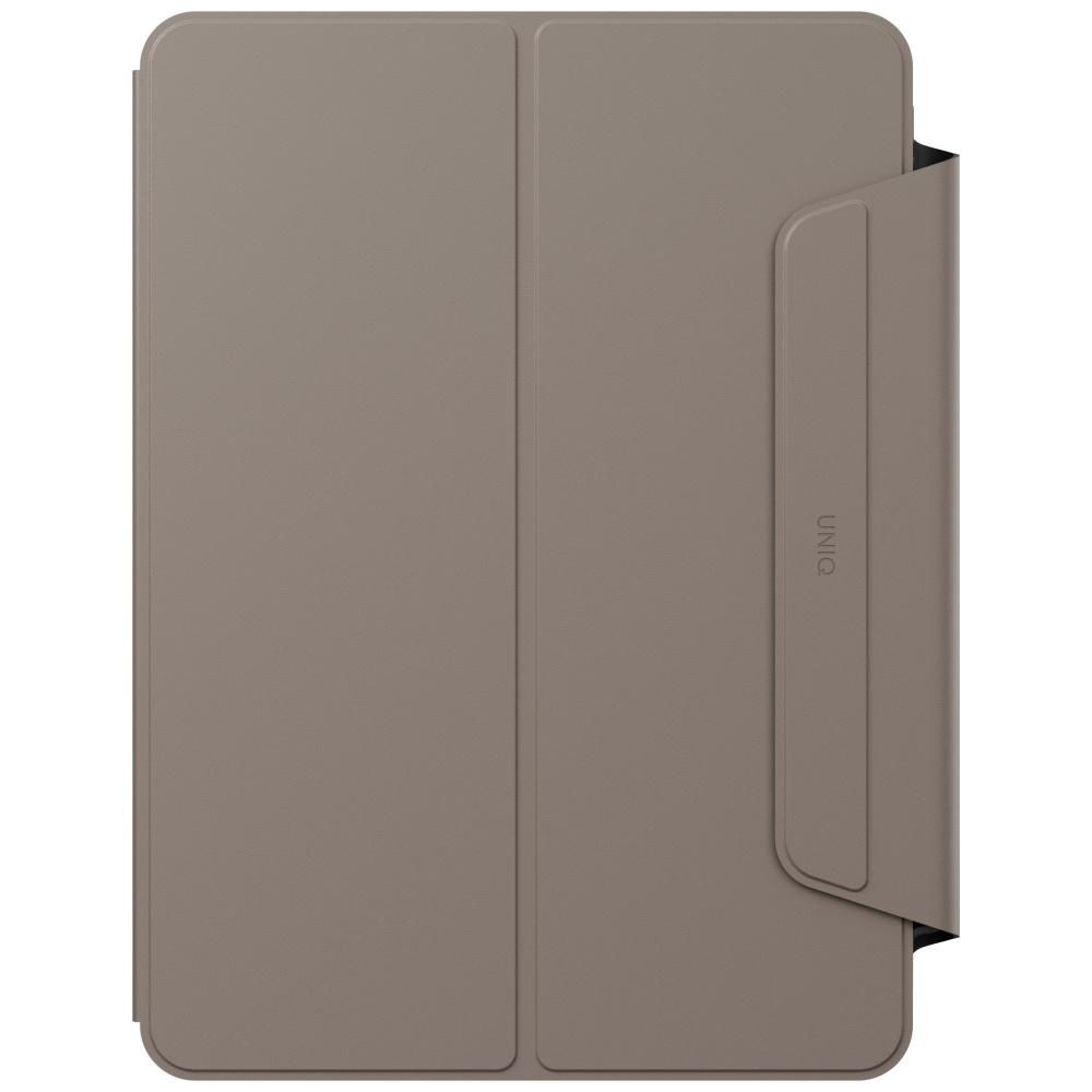 UNIQ Rovus Snapmount Magnetiskt 360° Roterbart Avtagbart fodral för iPad 11" A16 (2025) / iPad 10.9" 10:e generationen (2022) grå