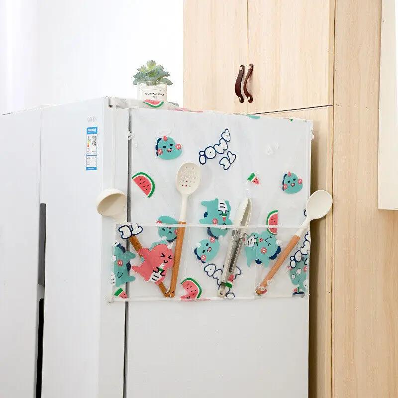 Refrigerator Dust Cover Single Door Refrigerator Top Cover PEVA Fridge Covers Household Cabinet Protection Accessories
