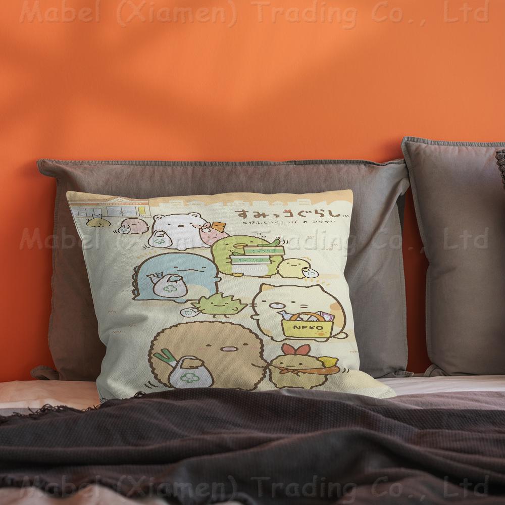 

Japan Anime Sumikko Gurashi Pillow Gift Home Office Decoration Pillow Bedroom Sofa Car Cushion CoverPillow Case 40cmx40cm