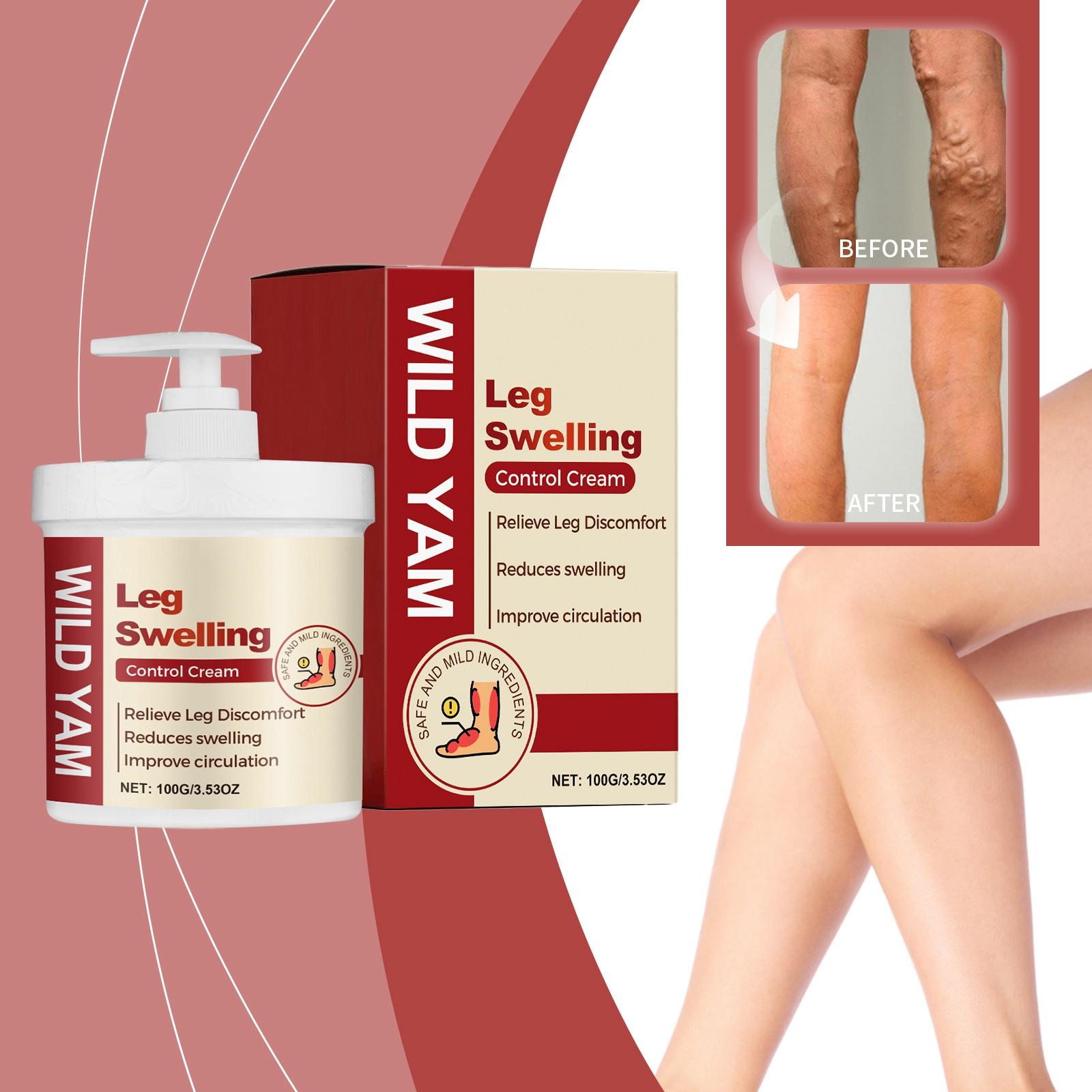 

Крем для ухода за ногами при отечности и распирании, Ежедневный крем для массажа мышц и суставов, Уход за ногами. One Size белый