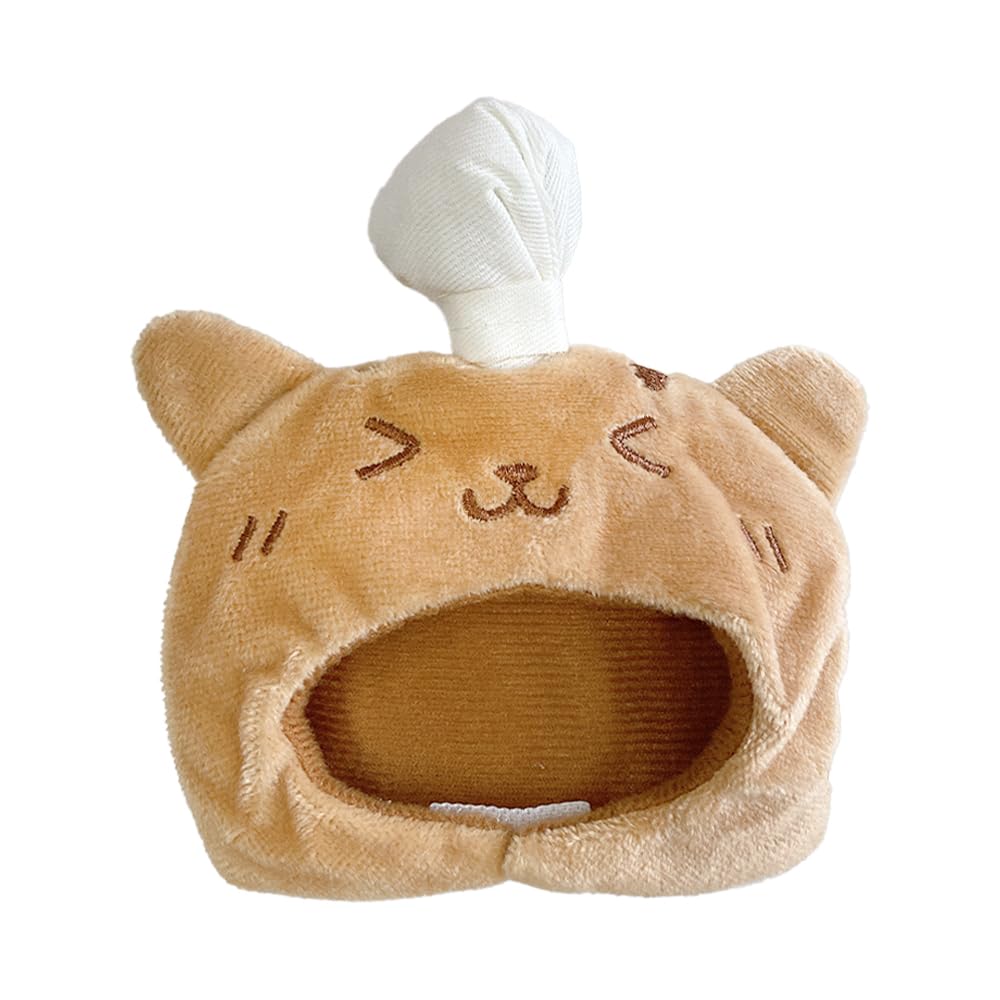 

Bread-shaped stuffed animal costume cap for 10cm cats, plush clothes, costume accessories, otaku activities, dolls, mascots, kpopdoll costumes [Used]