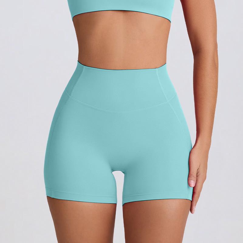 Peach buttocks belly tight yoga pants women's outer wear running sports quick-drying fitness pants three-point shorts