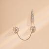 Alloy Gothic Party Triangle Crown Silver Gold Tassels Finger Bracelet Chain Nail Cover Rings Women Jewelry Finger Ring