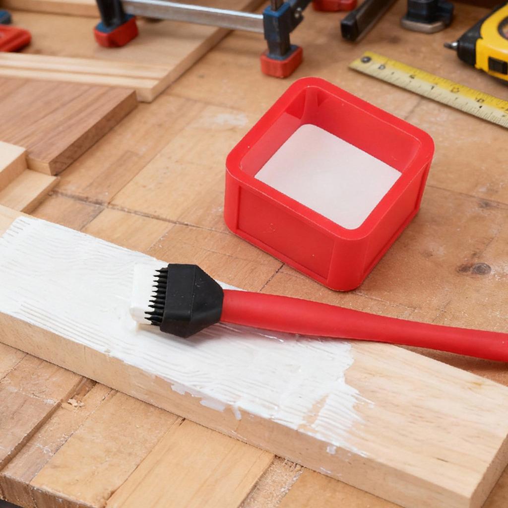 Silicone Glues Brush Woodworking Glues Applicator Dispensing Storage Box Replacement for Furniture Refurbishing