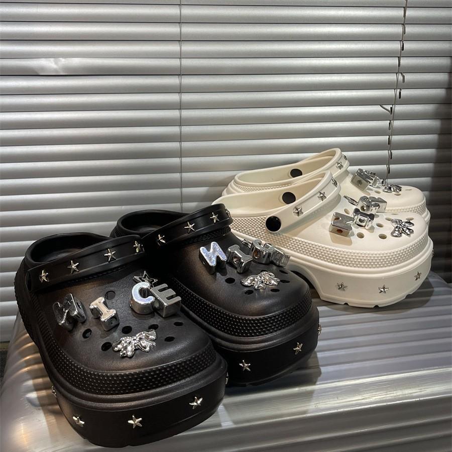 

New summer hole shoes slippers women s outer wear summer thick soles go out women s bag head drag 40/41