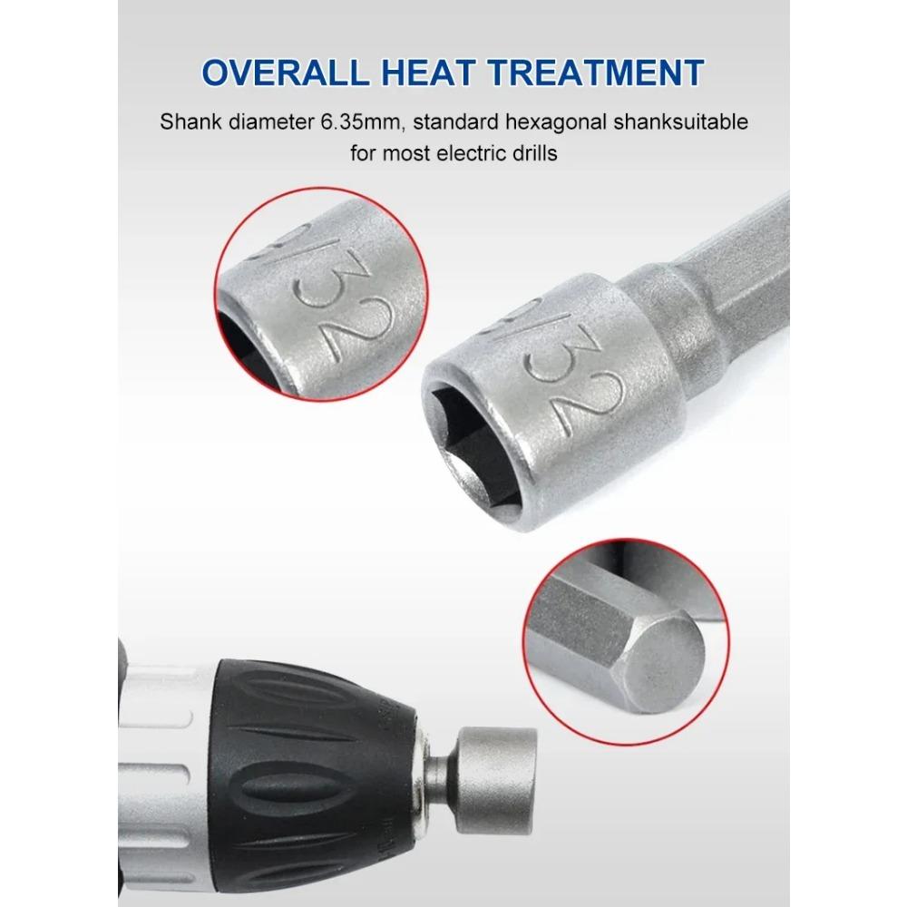 Powerful Socket Inner Hexagonal Wrench ,Hexagonal Handle Screwdriver Socket, Extension Rod Pneumatic Screwdriver Insert Tool Set