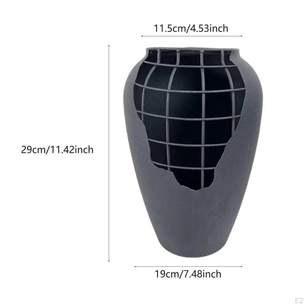 Decorative Iron Art Vase for Tabletop Use Functional Container Flowers