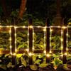 LED Solar Tube Lights - Rainbow Copper String for Outdoor Decoration