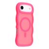 For iPhone 17 Air Case Compatible with MagSafe TPU+PC Phone Back Cover Skin Touch Wave Shape