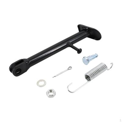 Motorcycle Kickstand Bike Stand Accessories Complete Set Side for Bikes Black