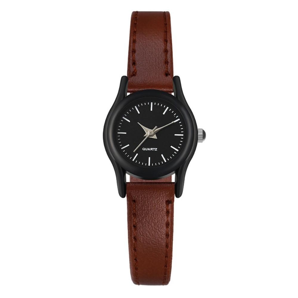 Leather Strap Quartz Watch Minimalist Classic Wristwatches Elegant Couples Watch  for Men