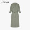 Women's Utility Trench Coat Shirt Dress