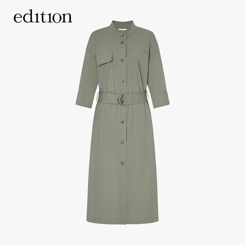 Women's Utility Trench Coat Shirt Dress