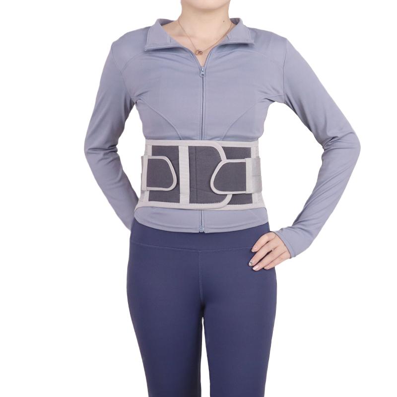 Compression Adjustable Lumbar SUPPORT Breathable Anti-skid Waist Support Best Elastic Support Back Brace Double Pull S серый
