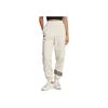 Adidas Campus 00s Series Logo Embroidered Elastic Waist Knitted Joggers Women Bottoms Cream-White IB7320