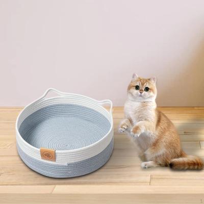 Breathable Pet Nest for Cats and Puppies with Woven Design Scratch Mat
